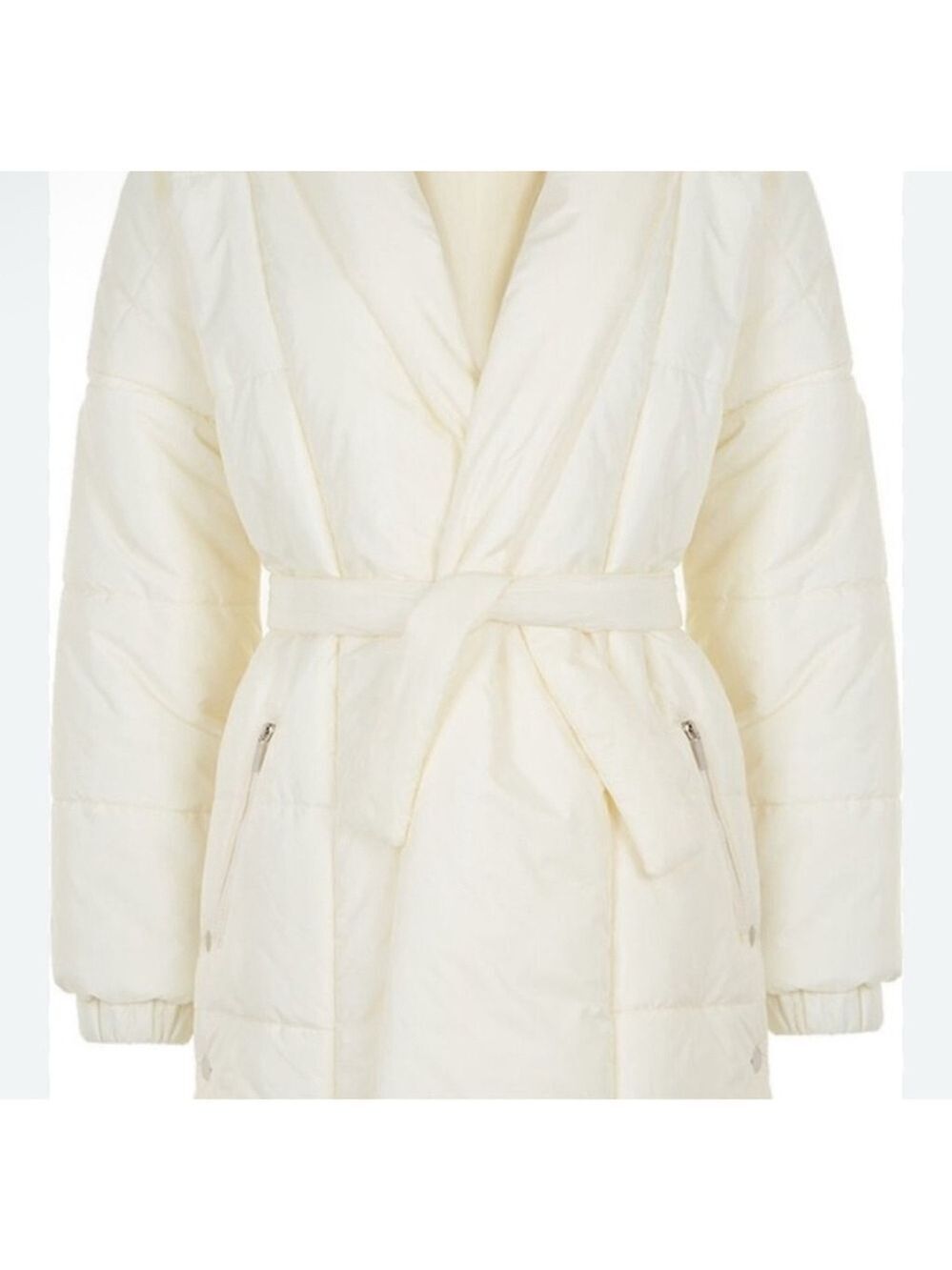 NWT Nocturne Cream Puffer Coat Size 40/8-10US/M